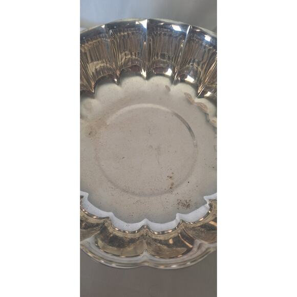 Reed & Barton #318 Silverplate Fluted Serving Bowl 8" Vintage USA - Picture 2 of 6